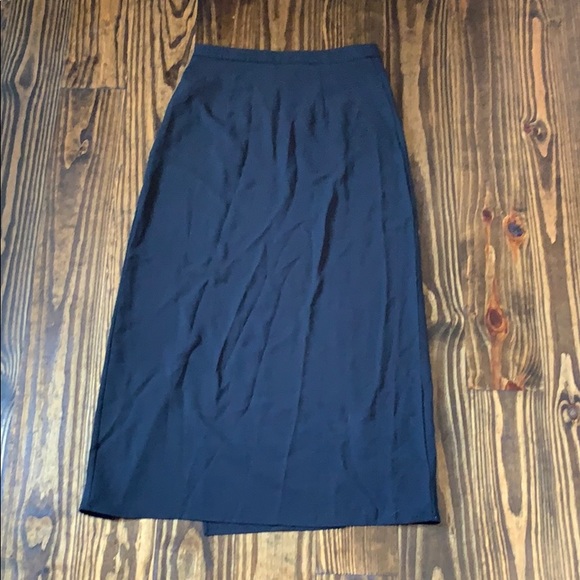 Nasty Gal Black Slit Midi Skirt Sz 8 NWT - Picture 5 of 5